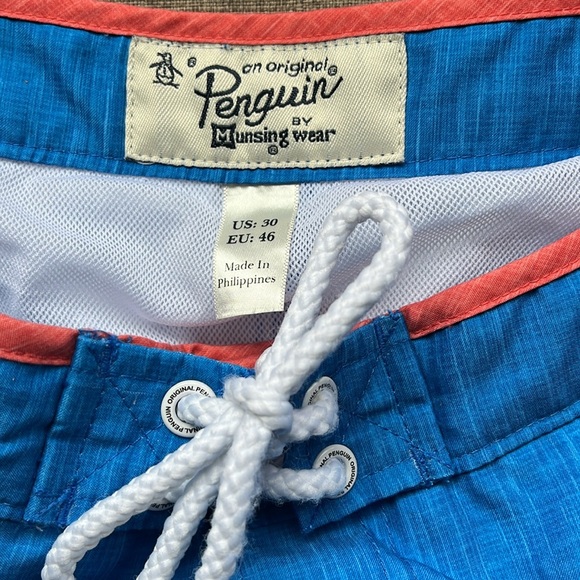 2 Pair of Original Penguin by Munsing Wear Swim Trunks Size 30 - Picture 4 of 13